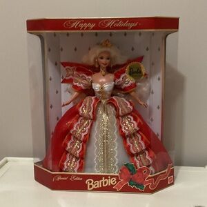 Barbie Holiday Edition Doll in Red and Gold